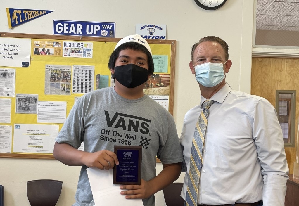 Tayshaun Wilson & Mr. Emery, GIFT Superintendent