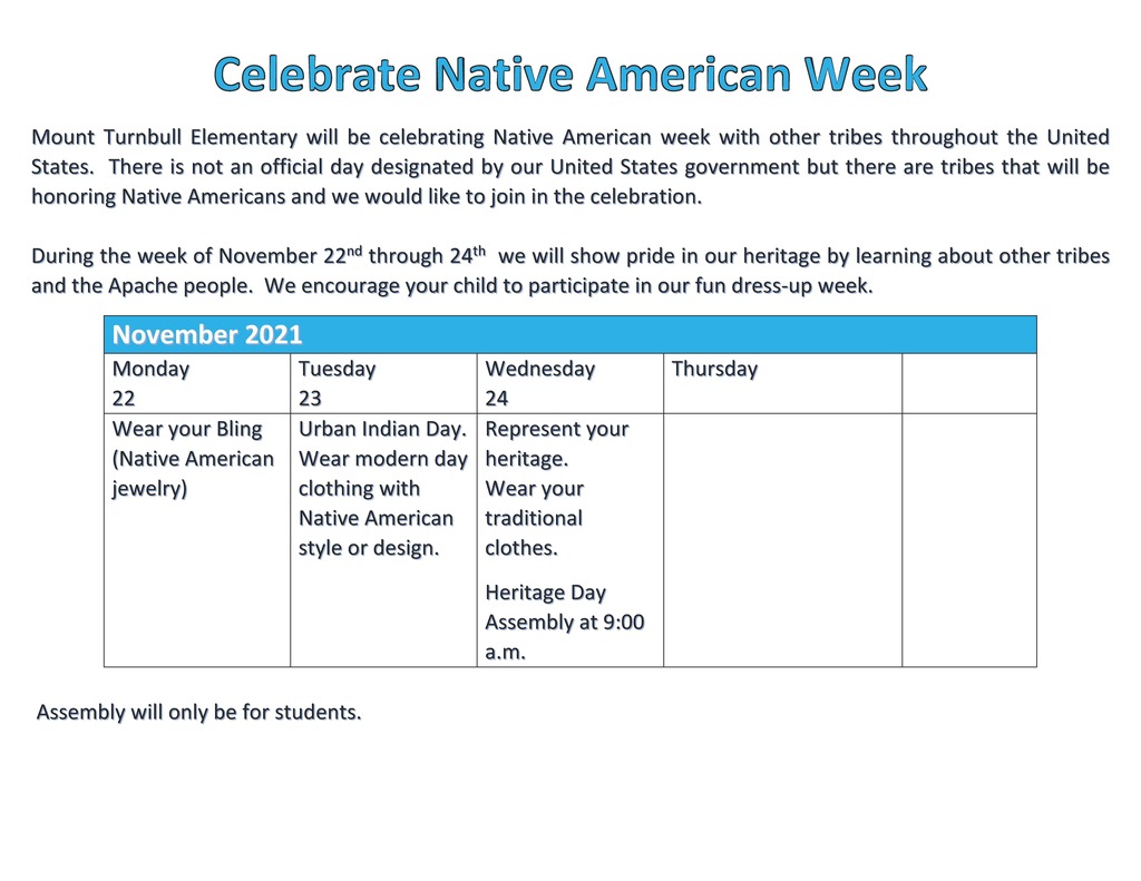 Native American Week