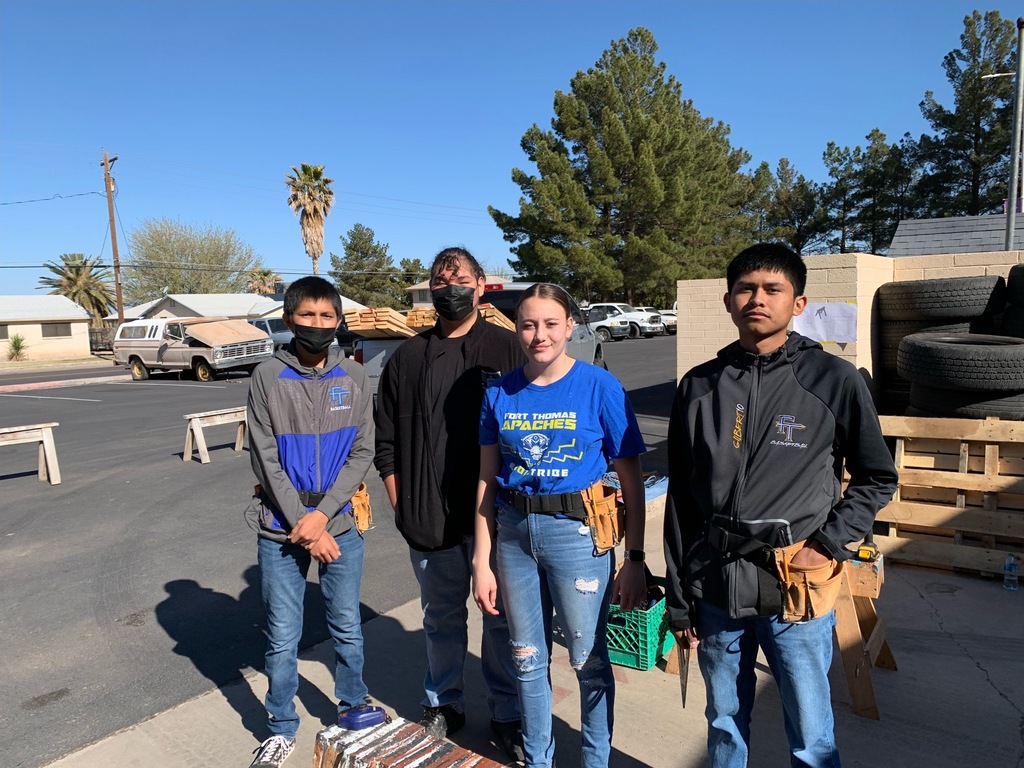 FTHS Carpentry students at EAC Skills Day