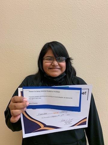 FTHS Student of the Week
