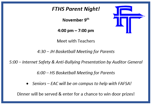 Parent Night, 11/9/2022